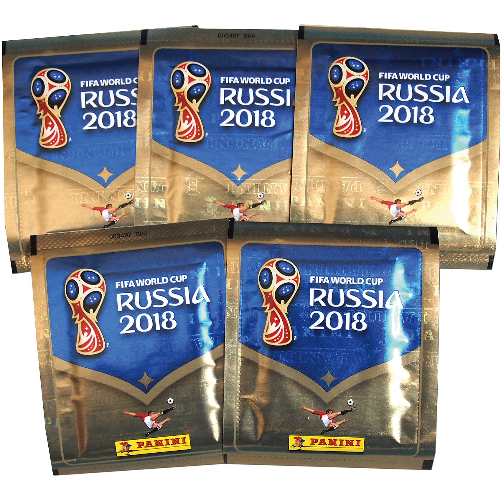 фото Наклейки Panini "FIFA-2018", 50 пакетов по 5 наклеек