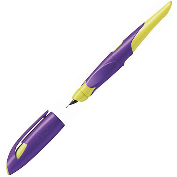 Перьевая ручка "Easybirdy" для правшей, желто-фиолетовая STABILO 8421891