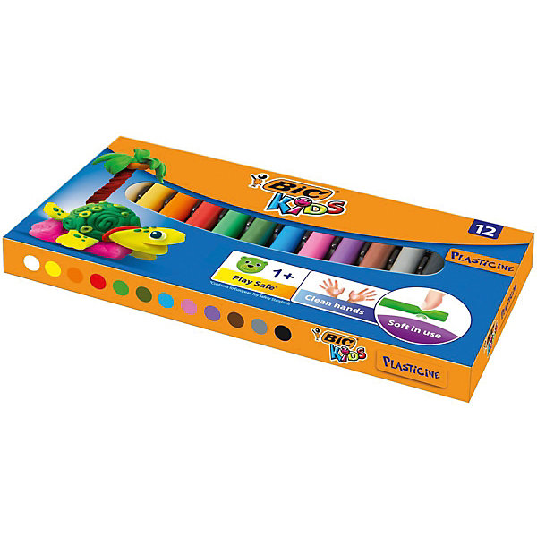 Пластилин BIC «Kids», 12 цветов 8422150