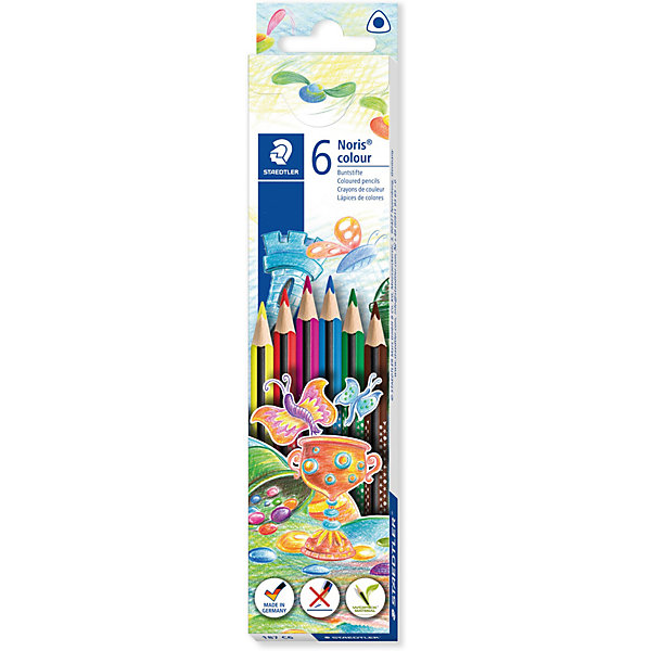 

Набор цветных карандашей Staedtler «Noris Colour», 6 цветов, Разноцветный