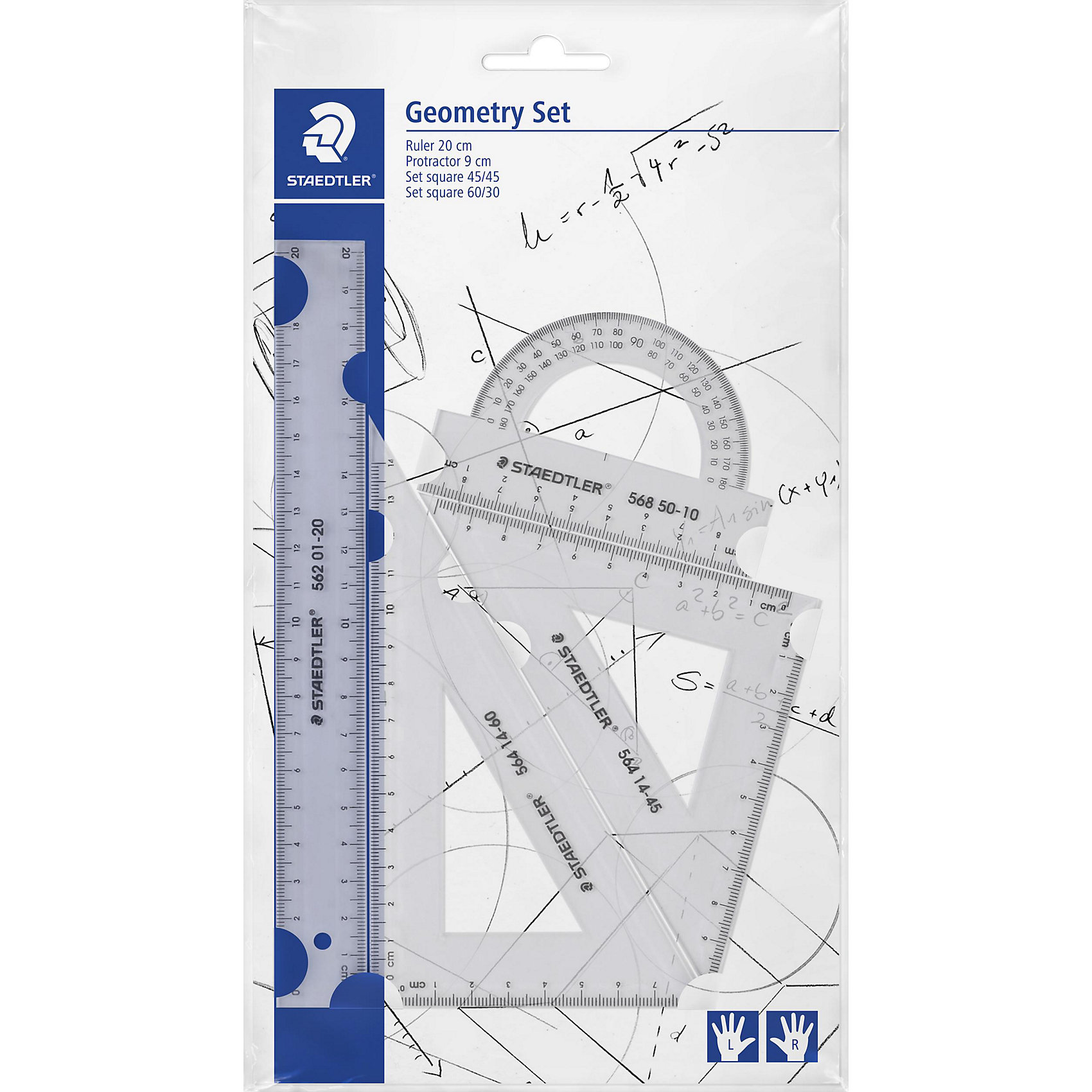

Набор для геометрии Staedtler, 4 предмета, Белый