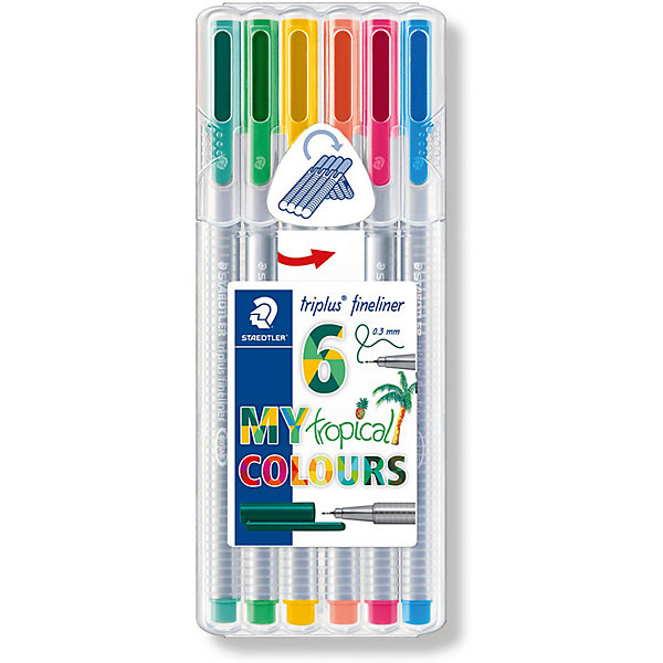 Набор капиллярных ручек Staedtler « Triplus fineliner», 6 цветов 8422184