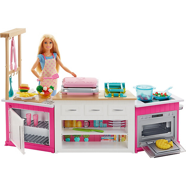 

Набор с куклой Barbie Супер кухня
