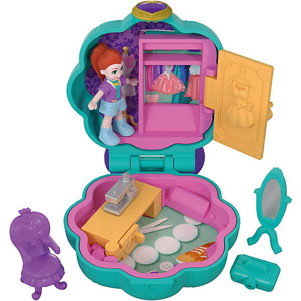 

Игровой набор Polly Pocket Smart Stick, зелёный цветок