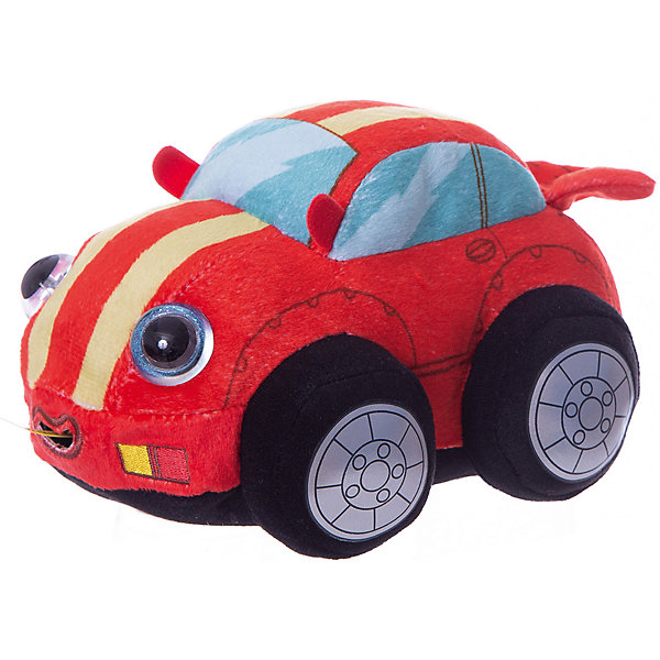 

Мягкая игрушка 1toy "Дразнюка-Биби" Машинка, 15 см, свет, звук, Разноцветный