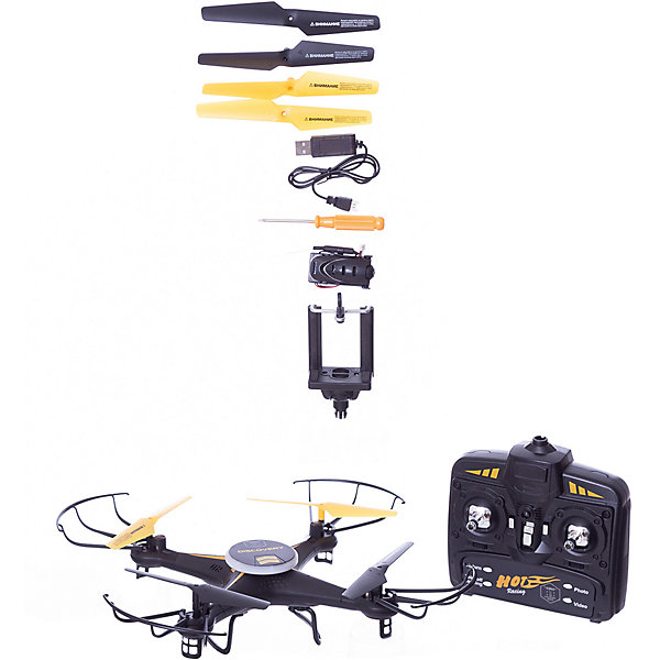 

Квадрокоптер 1toy "Gyro-Discovery FPV", 43 см, Разноцветный