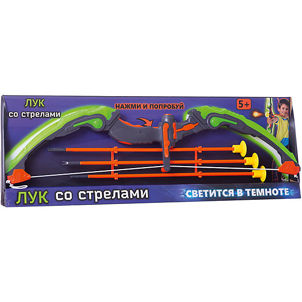 

Игрушечное оружие 1toy "Набор лучника", свет, Разноцветный