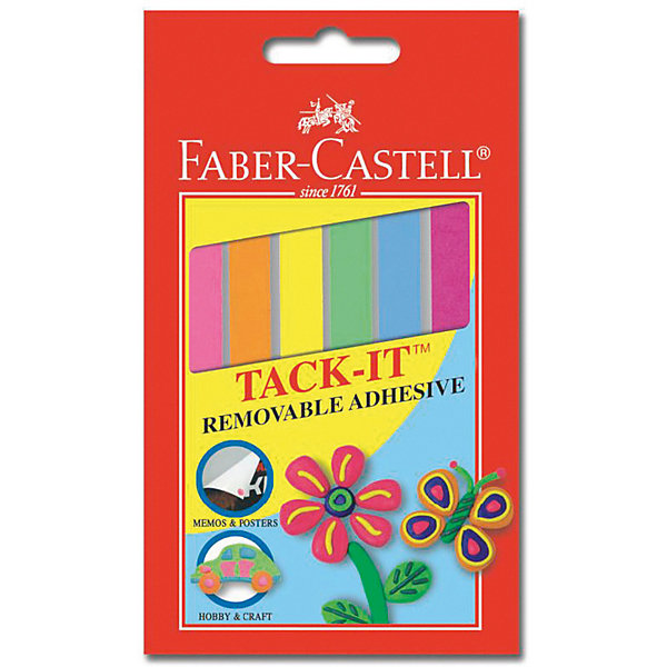 

Снимаемая масса для приклеивания Faber-Castell «Tаck-it», 6 шт, Разноцветный, Снимаемая масса для приклеивания Faber-Castell «Tаck-it», 6 шт