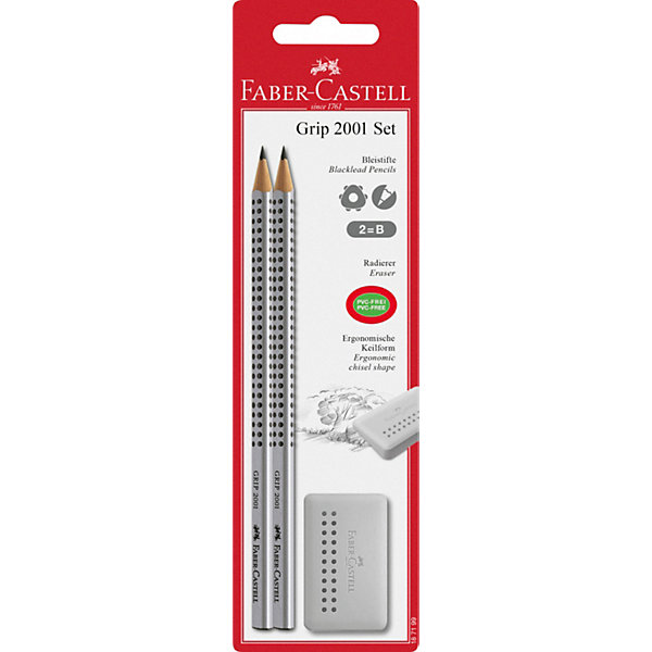 Faber-Castell Набор карандашей Faber-Castell «Grip» + ластик