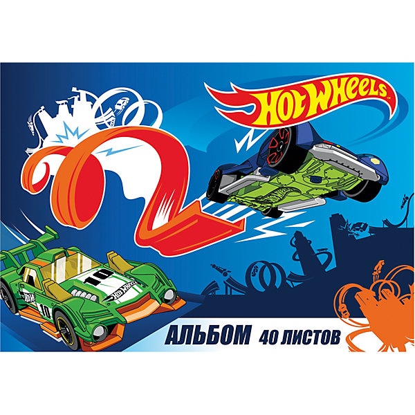 

Альбом для рисования Centrum «Hot Wheels», А4, 40 листов, Синий