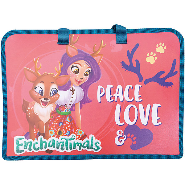 

Папка с ручками Centrum «Enchantimals», А4, красная, Красный