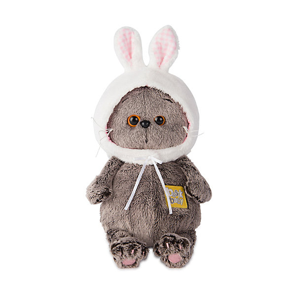 

Мягкая игрушка Budi Basa Кот Басик Baby в шапке-зайка, 20 см, Коричневый