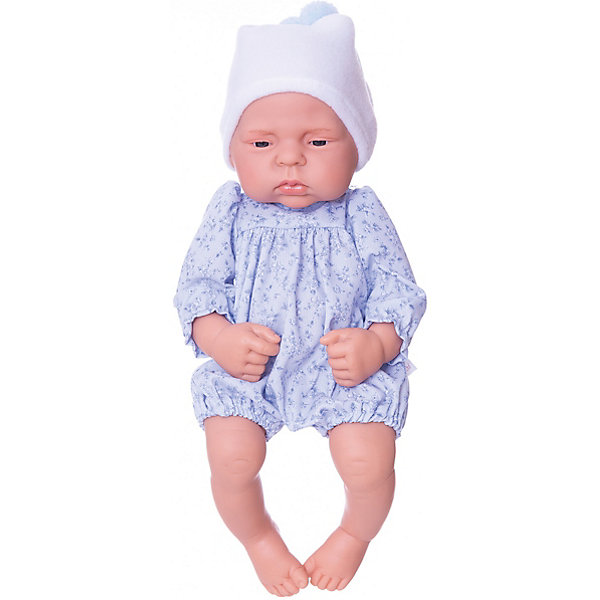 Кукла-реборн Лукас в голубом боди 40 см, арт 324041 Asi 8433040