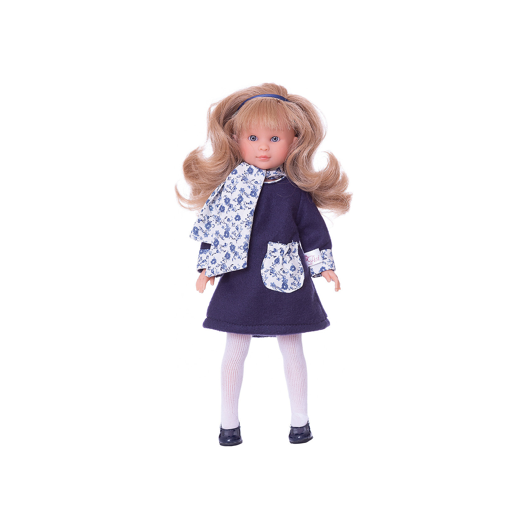 фото Классическая кукла Asi Селия в синем пальто 30 см, арт 163310