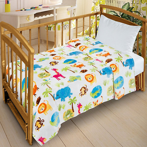 

Плед Letto Велсофт-беби в кроватку VB29, 130х95 см, Белый