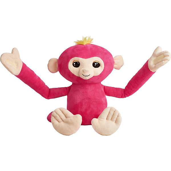 

Обезьянка-обнимашка Wowwee Fingerlings, розовая, Красный