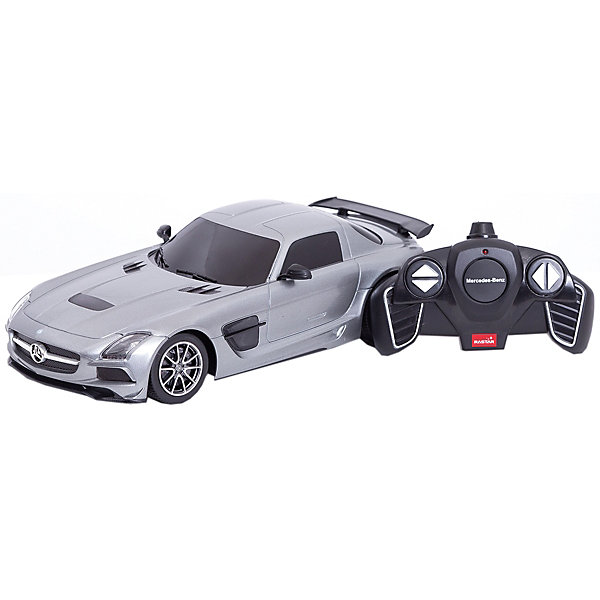 Радиоуправляемая машинка Rastar Mercedes-Benz SLS AMG, 1:18, серая 8480520