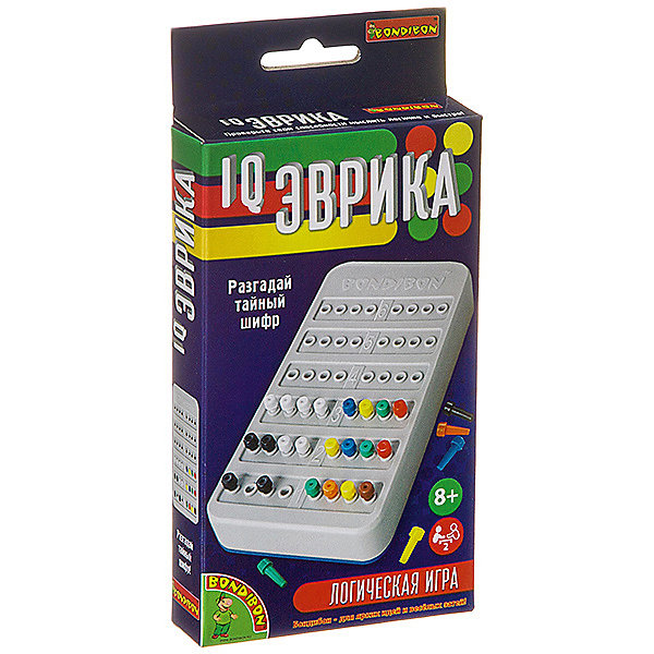 

Логическая игра Bondibon "IQ Эврика", Разноцветный