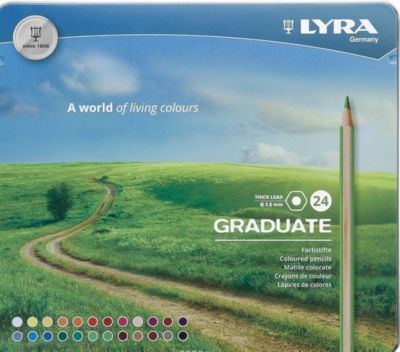 Цветные карандаши Lyra Graduate , 24 цвета, артикул:8492959 - Рисование и раскрашивание Цветные карандаши Lyra Graduate , 24 цвета, артикул:8492959 - Рисование и раскрашивание