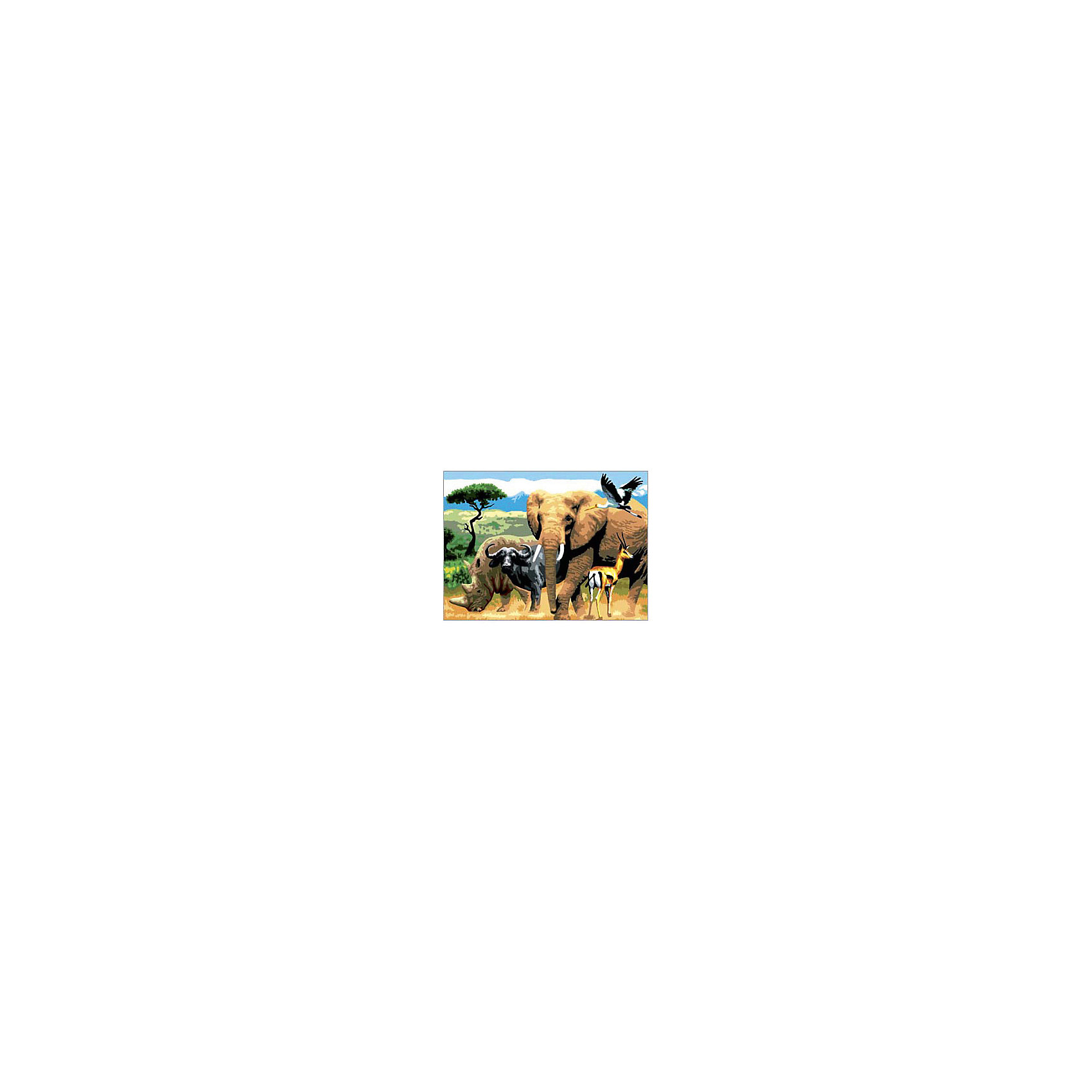фото Картина по номерам Royal&Langnickel "Африканские животные", 28,5х35 см