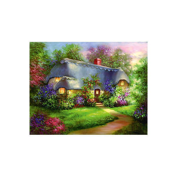 фото Картина по номерам на холсте Гризайль Royal&Langnickel "Очаровательный домик", 28х35 см