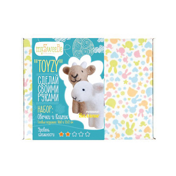 

Набор для валяния Toyzy "Овечка и козлик", Разноцветный