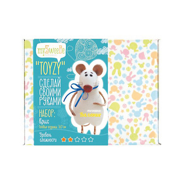 

Набор для валяния Toyzy "Крыс", Разноцветный