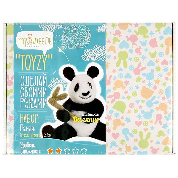 

Набор для валяния Toyzy "Панда", Разноцветный