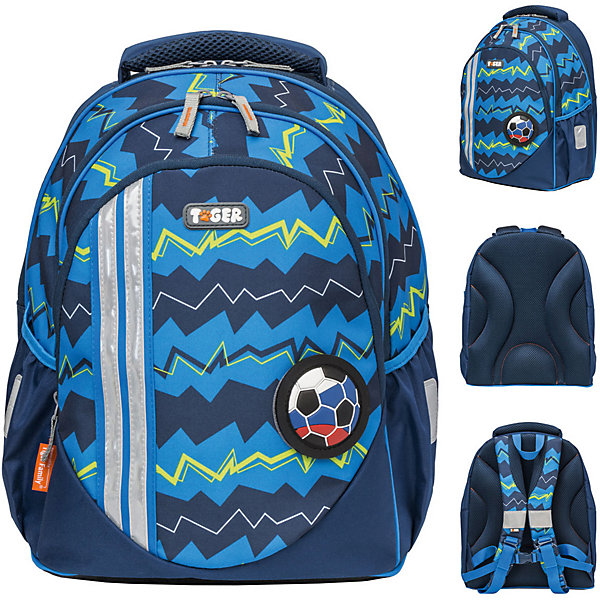 

Рюкзак школьный Tiger Family "Champ Series Collectioni" Zigzag 2, Синий
