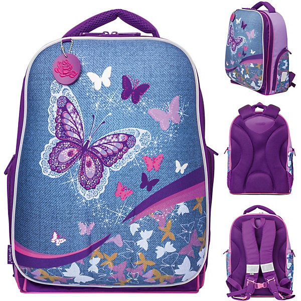 

Рюкзак школьный Tiger Family "Expert Collection" Denim Butterfly, Синий