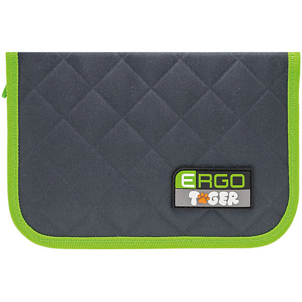 

Пенал с наполнением Tiger Family "Rainbow Collection" Lime & Grey, Серый