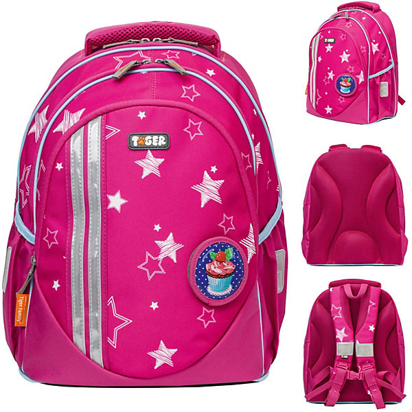 

Рюкзак школьный Tiger Family "Champ Series Collectioni" Twinkle Stars 2, Розовый/розовый
