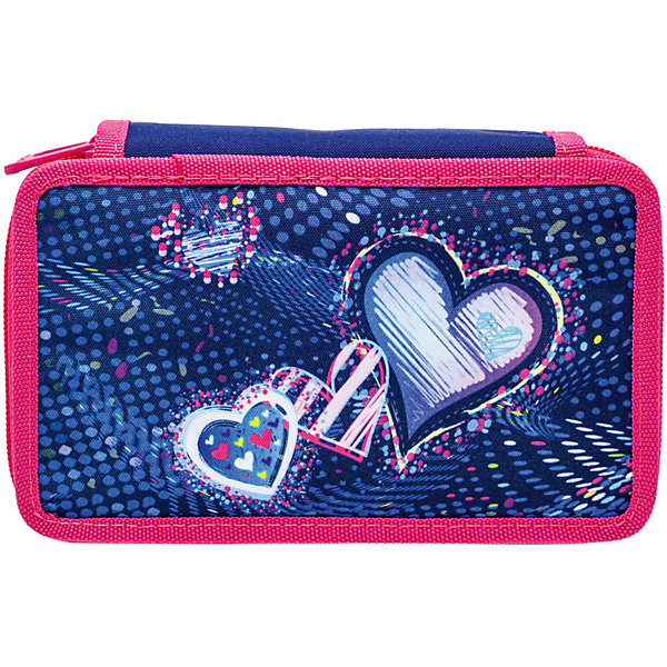 

Пенал Tiger Family "Cosmic Collection" Cosmos Hearts, без наполнения, Розовый/розовый