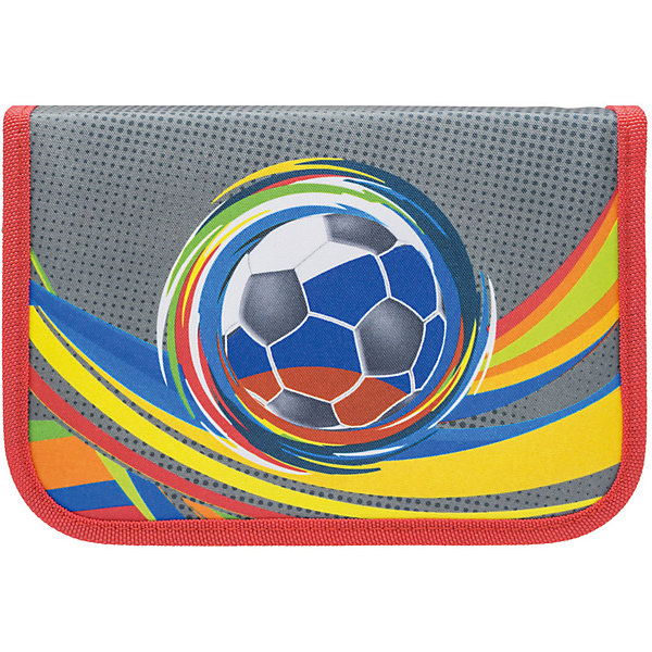 

Пенал с наполнением Tiger Family "Nature Quest Collection" Football, Серый