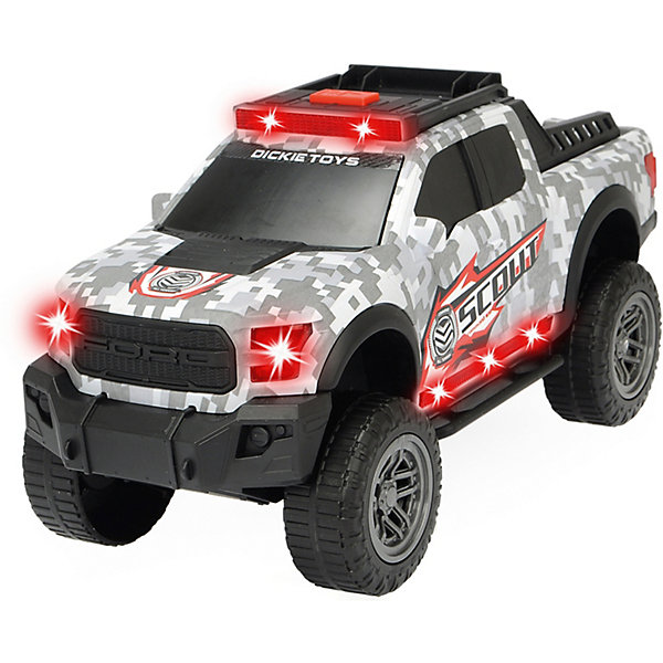 фото Машинка dickie toys scout ford f150 raptor, 33 см, свет и звук