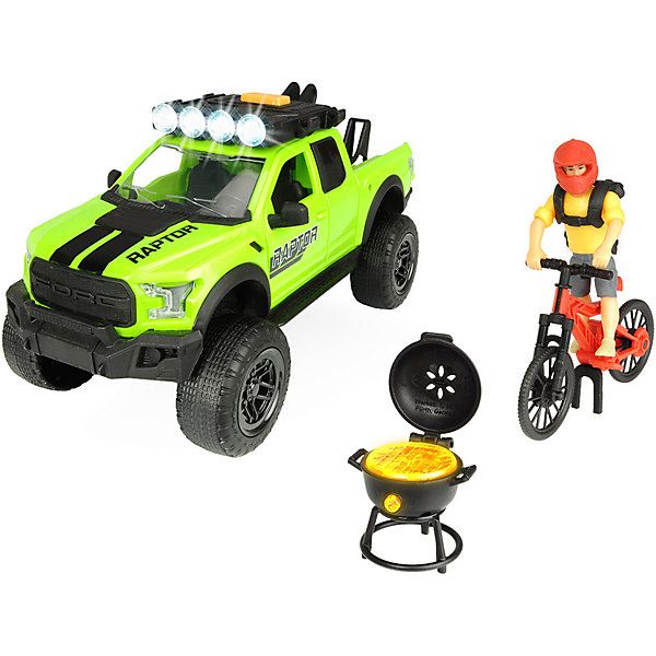 фото Игровой набор велосипедиста dickie toys ford raptor playlife, 25 см