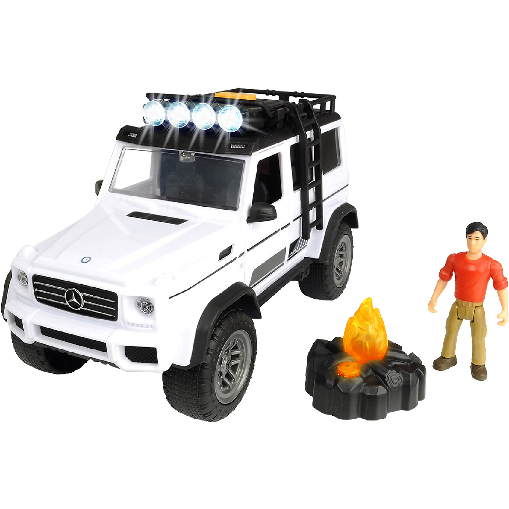 фото Игровой набор dickie toys "искатели приключений" mb amg 500 4x4 playlife, 23 см