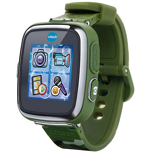 Vtech Детские наручные часы Kidizoom SmartWatch DX, камуфляжные