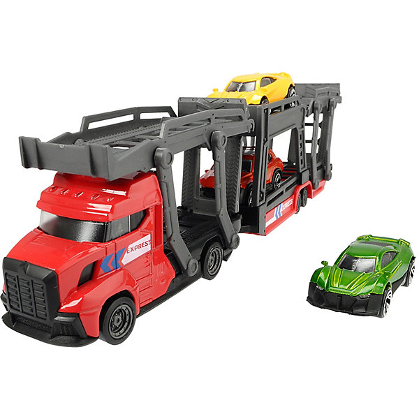 

Автовоз Dickie Toys грузовик и 3 машинки, 28 см