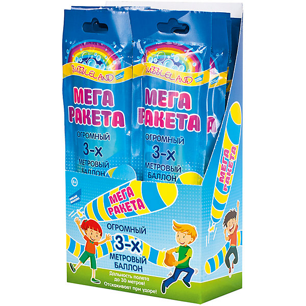 

Воздушный шар Bubble Land "Мега ракета, Синий, Воздушный шар Bubble Land "Мега ракета"