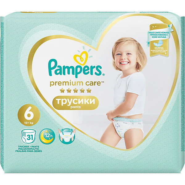 

Трусики Pampers Premium Care 15+ кг, размер 6, 31 шт.