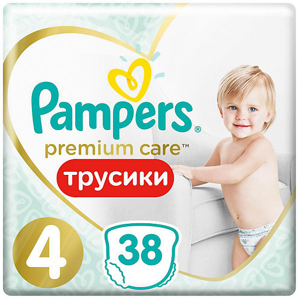 

Трусики Pampers Premium Care 9-15 кг, Размер 4, 38 шт.