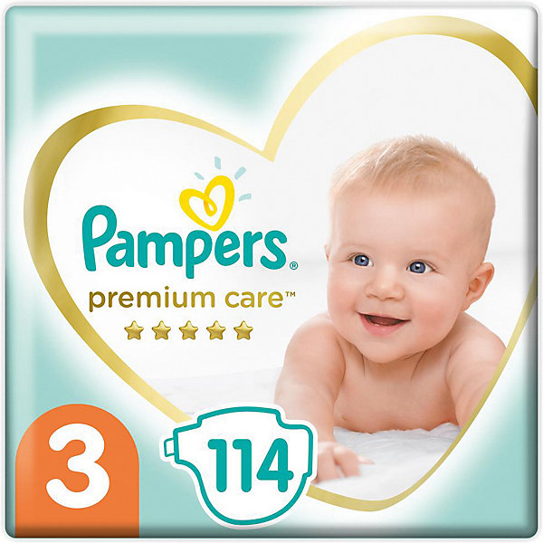 Подгузники Premium Care 6-10 кг, 114 шт Pampers 8541666