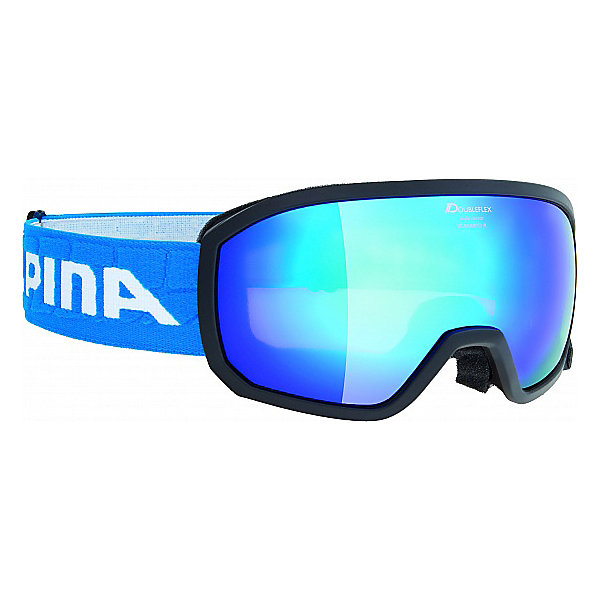 

Горнолыжные очки Alpina "SCARABEO JR. MM black MM blue sph. S3/MM blue sph. S3", Синий