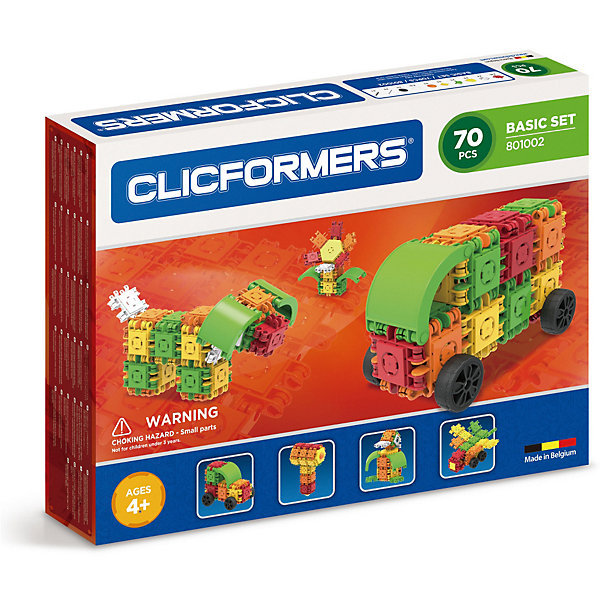 

Конструктор CLICFORMERS Basic Set 70 деталей, Разноцветный, Конструктор CLICFORMERS Basic Set 70 деталей