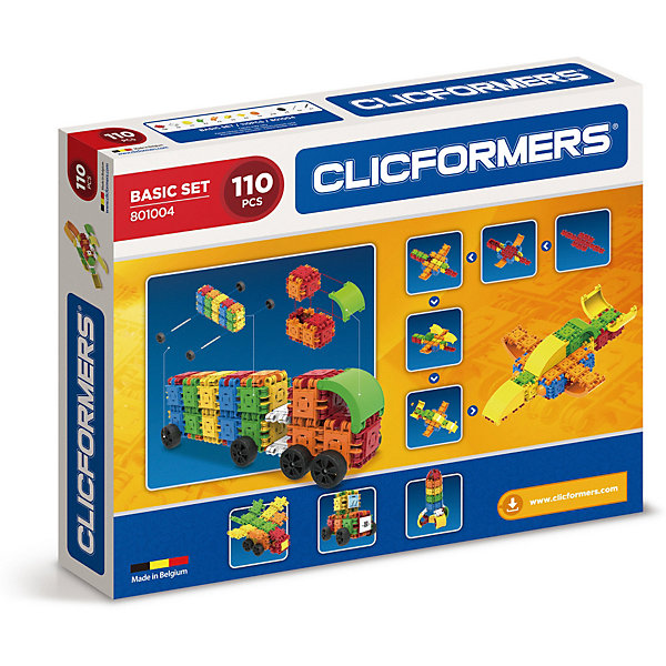 

Конструктор CLICFORMERS Basic Set 110 деталей, Разноцветный