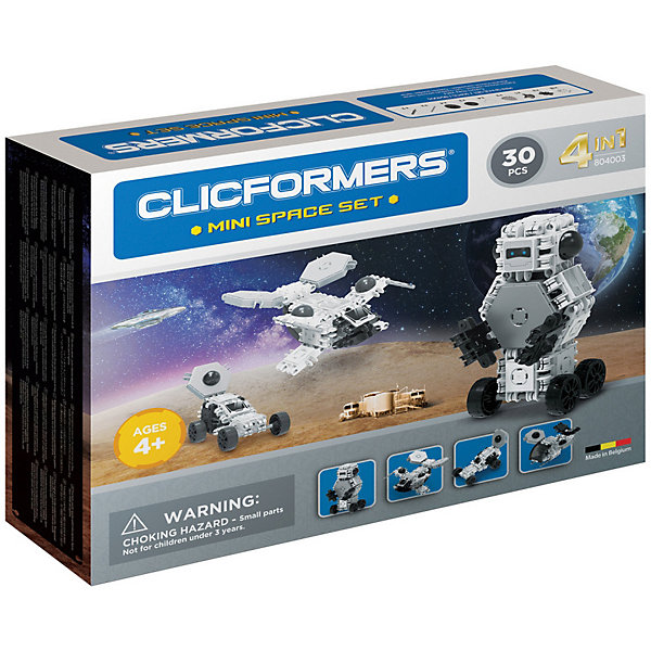 

Конструктор CLICFORMERS Space set mini 30 деталей, Разноцветный, Конструктор CLICFORMERS Space set mini 30 деталей