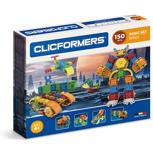 

Конструктор CLICFORMERS Basic Set 150 деталей, Разноцветный