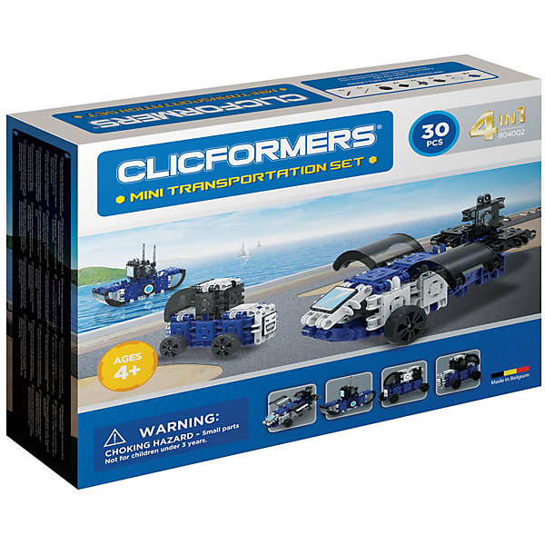 

Конструктор CLICFORMERS Transportation set mini 30 деталей, Разноцветный