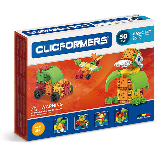

Конструктор CLICFORMERS Basic Set 50 деталей, Разноцветный